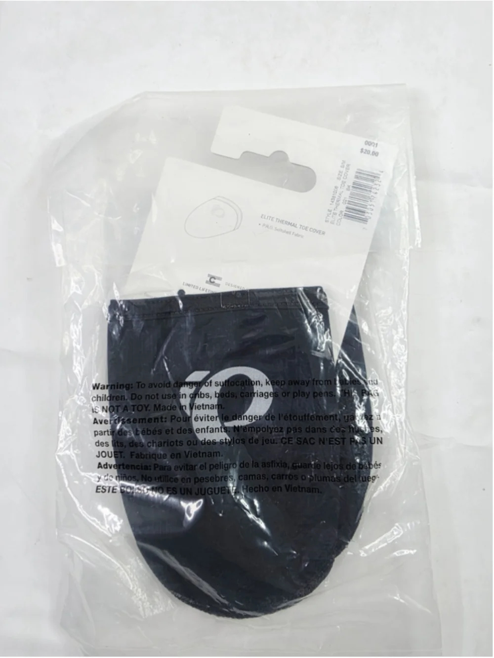 Pearl Izumi Cycling Elite Thermal Toe Covers Black Size S/M